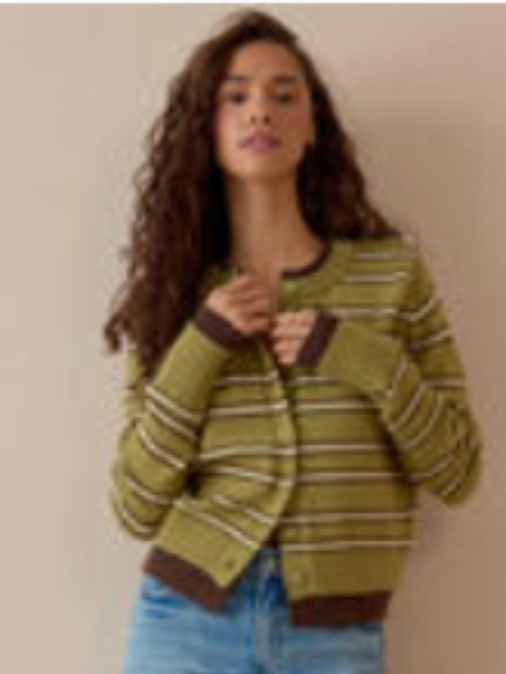 ALTER'D STATE: Lennox Stripe Button Up Cardigan - Picture 2 of 7
